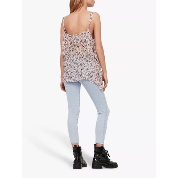 NWT AllSaints Mio Freefall Floral Blouse Top - Size Small - Picture 6 of 11